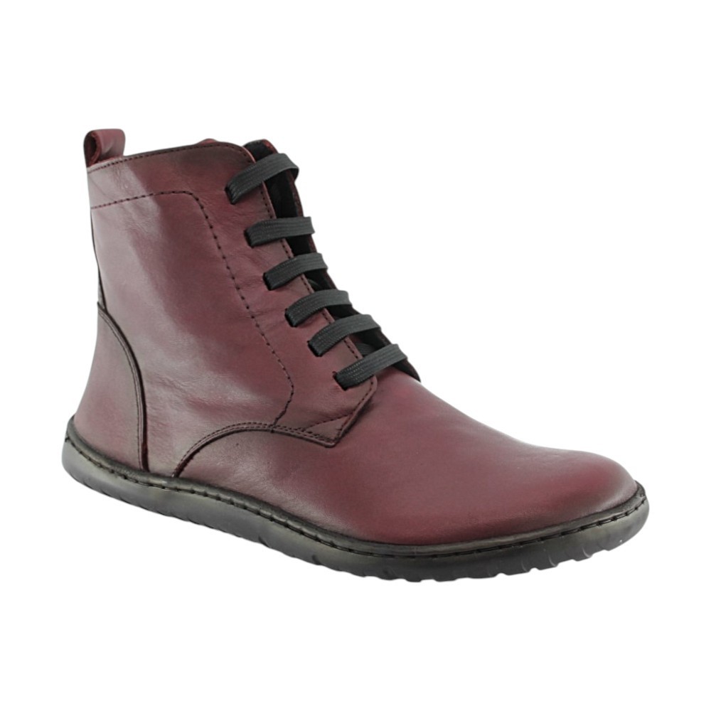 Botines Vivant Barefootc 2753 cordones Burdeos