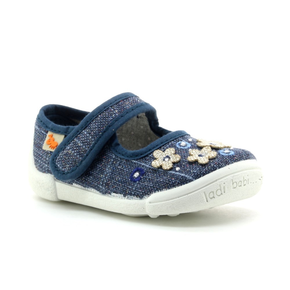 Merceditas de lona Vulladi 5785-622 Azul Flores