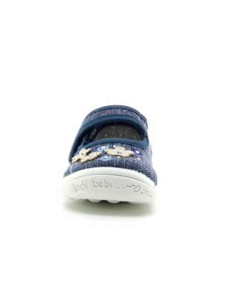 Merceditas de lona Vulladi 5785-622 Azul Flores