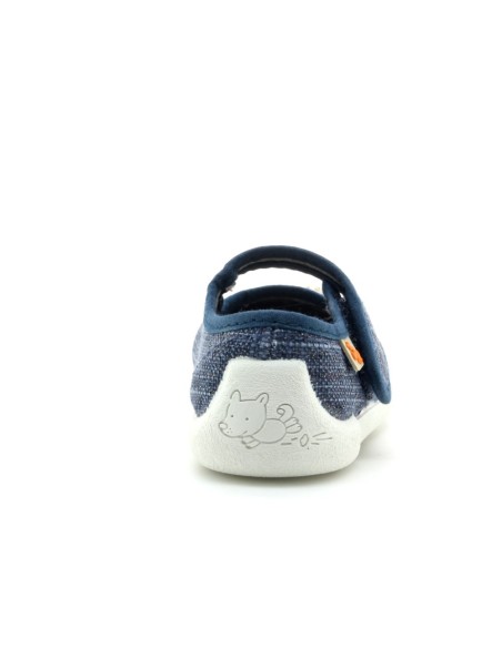 Merceditas de lona Vulladi 5785-622 Azul Flores