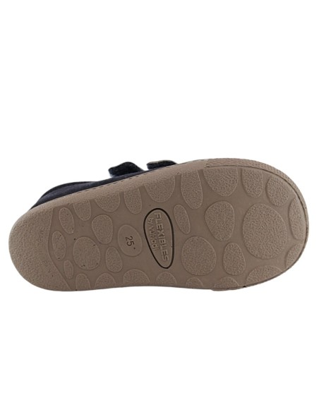 Calzado barefoot Flexibles by Vulladi Velcros Azul