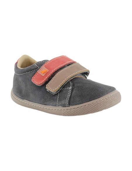 Botines Flexibles by Vulladi Velcros Gris