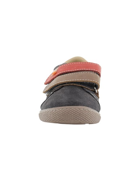 Botines Flexibles by Vulladi Velcros Gris