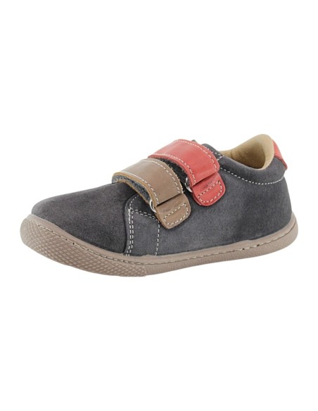 Botines Flexibles by Vulladi Velcros Gris