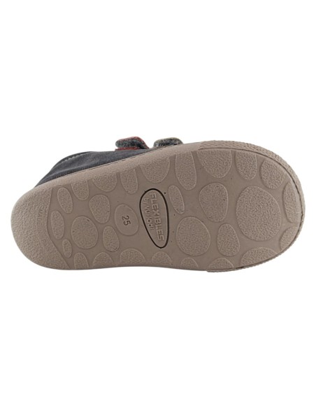 Botines Flexibles by Vulladi Velcros Gris