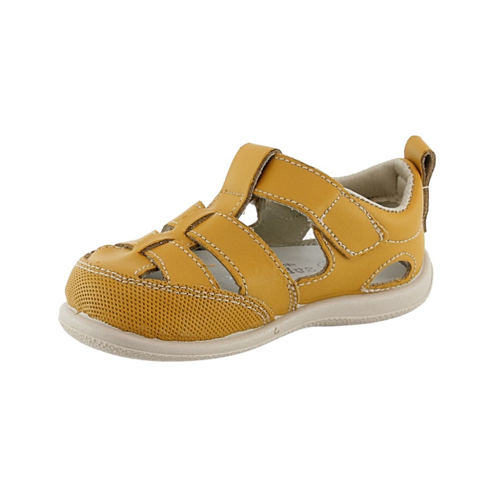 Sandalias respetuosas ZapyFlex  2 Tiras Mostaza