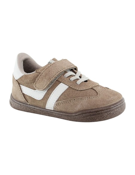 Zapatos barefoot ZapyFlex Dpto Velcro y elástico marrón