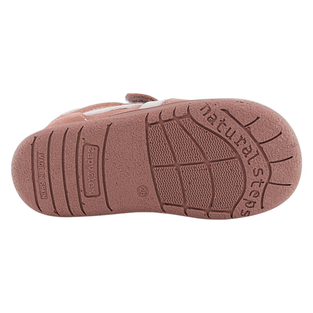 Zapatos barefoot Zapyflex Velcro y elástico Rosa