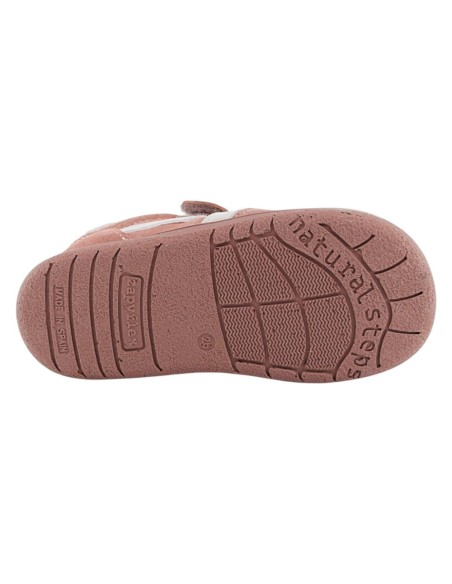 Zapatos barefoot Zapyflex Velcro y elástico Rosa
