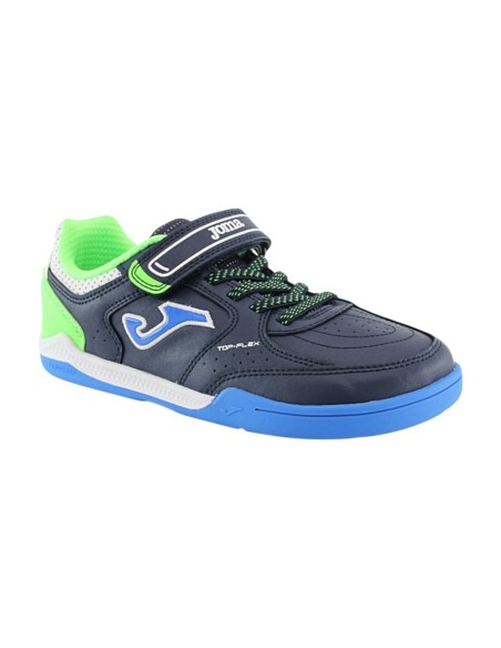 Zapatillas futbol barefoot indoor Joma Top Flex Azul