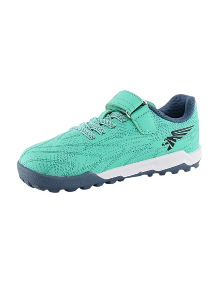 Zapatillas barefoot futbol hierba multitaco Joma Evolution Turquesa