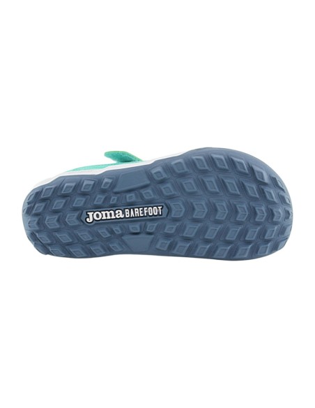 Zapatillas barefoot futbol hierba multitaco Joma Evolution Turquesa