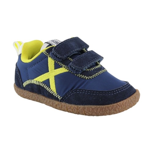 Zapatillas barefoot Munich Baby Koda Azul-Amarillo