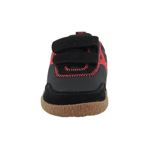 Zapatillas barefoot Munich Baby Koda Negro-Rojo 2