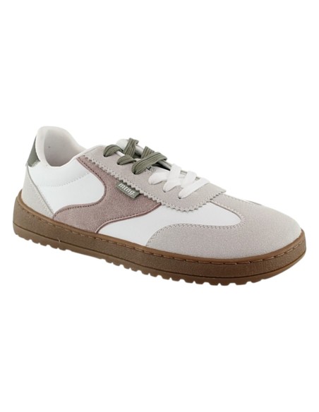 Zapatillas Mustang BAREFOOT Free Alaska Blanco-Rosa