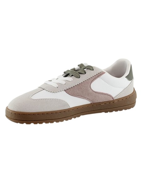 Zapatillas Mustang BAREFOOT Free Alaska Blanco-Rosa