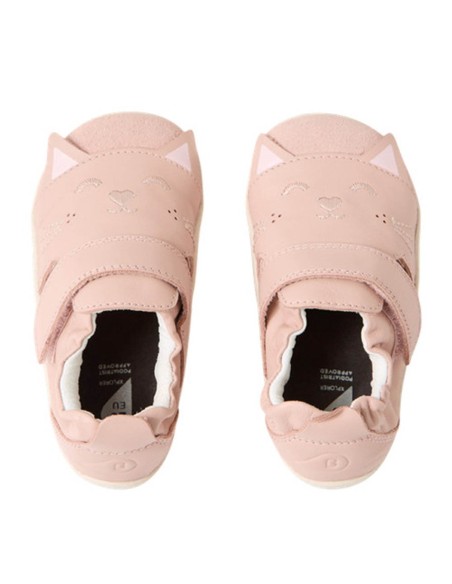 Zapatos respetuosos primeros pasos Bobux Purr Rosa