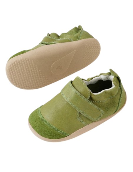 Zapatos primeros pasos Bobux Marvel Verde césped