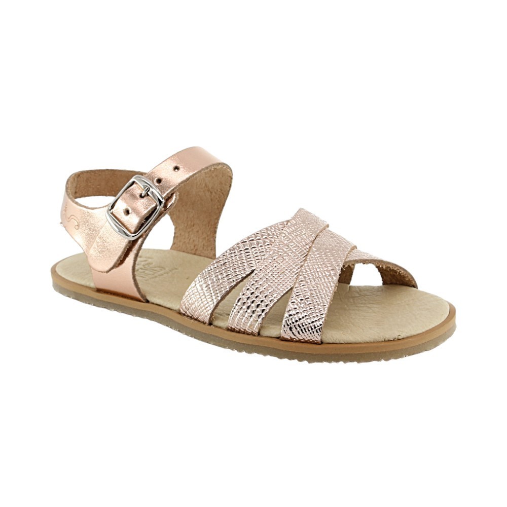Sandalias Barefoot Flexi Nens trenzado metal Rosa