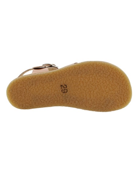Sandalias Barefoot Flexi Nens trenzado metal Rosa