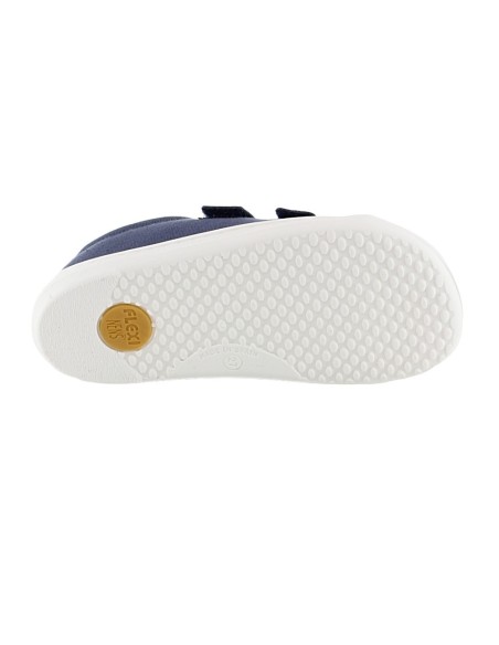 Zapatillas barefoot de lona Flexi Nens 9110-R Azul