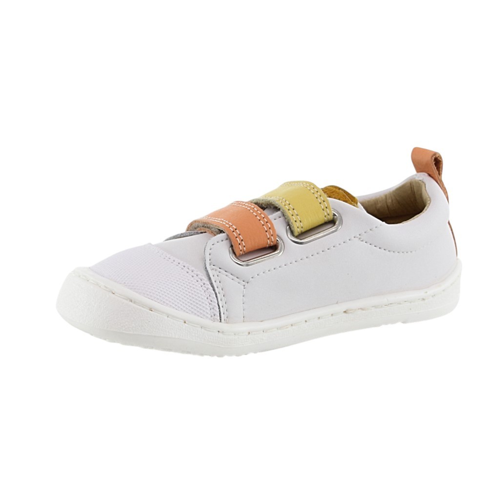 Zapatos barefoot Flexi Nens 9000-R Blanco-Naranja-Amarillo