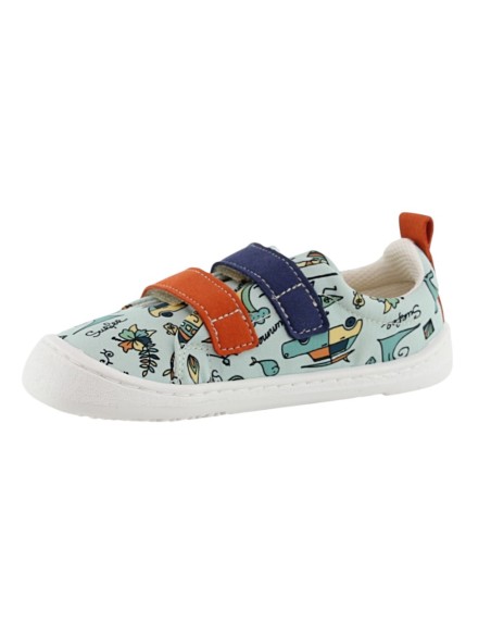 Zapatillas barefoot Flexi Nens 9110-R Surf Verde