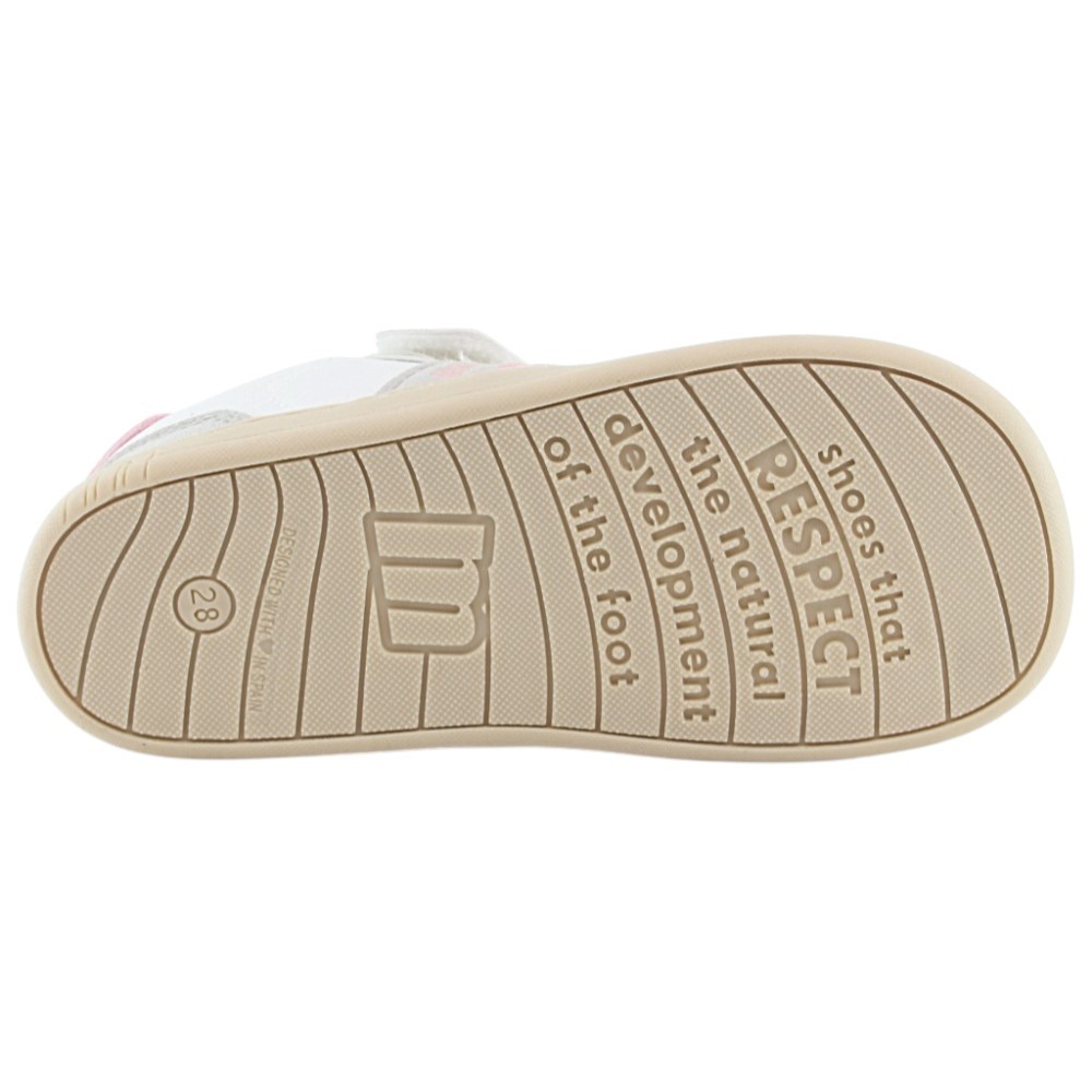 Zapatillas barefoot Mustang Free Blanco-Rosa