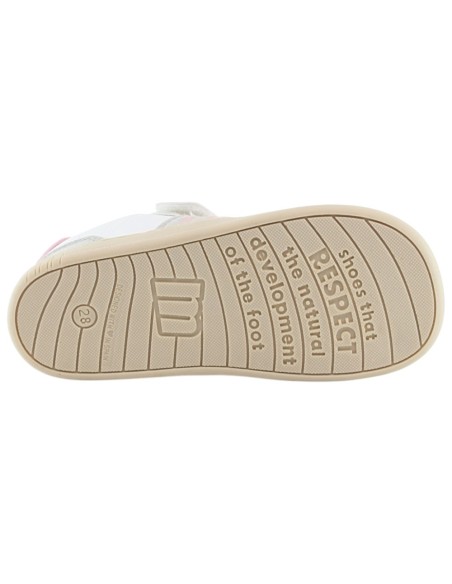Zapatillas barefoot Mustang Free Blanco-Rosa