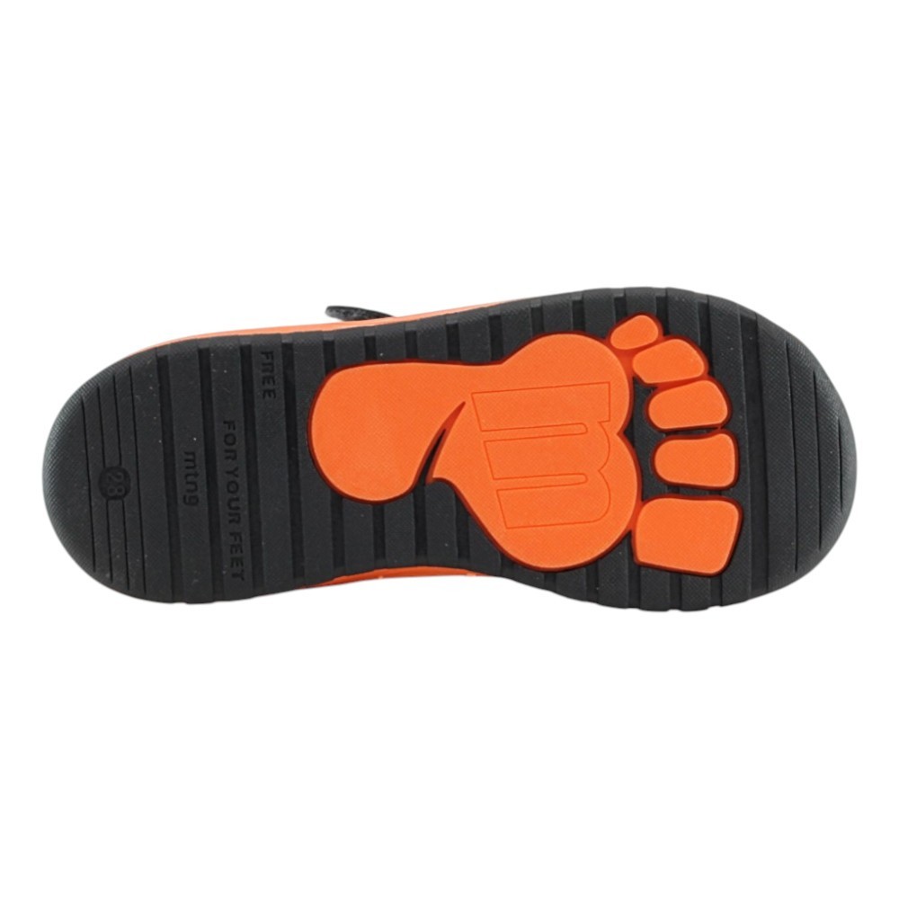 Zapatillas barefoot Mustang Free Negro-Naranja