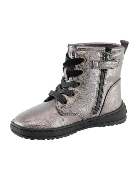 Botines barefoot Mustang Alaska Cordones Plata