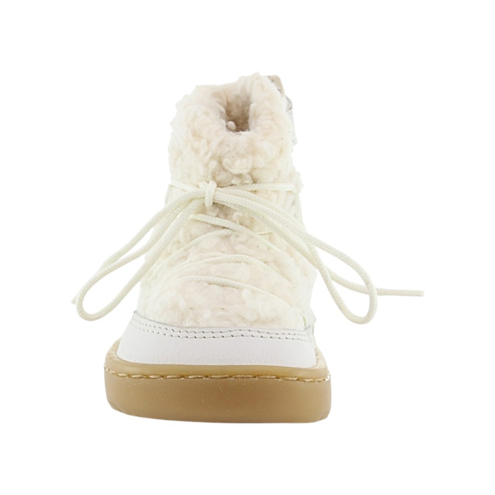 Botines barefoot Blanditos Nieve Porcelana
