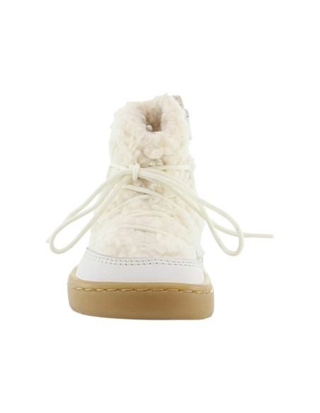 Botines barefoot Blanditos Nieve Porcelana