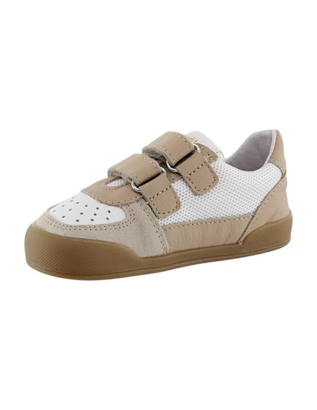 Zapatos barefoot Blanditos Bahamas Beige-Blanco