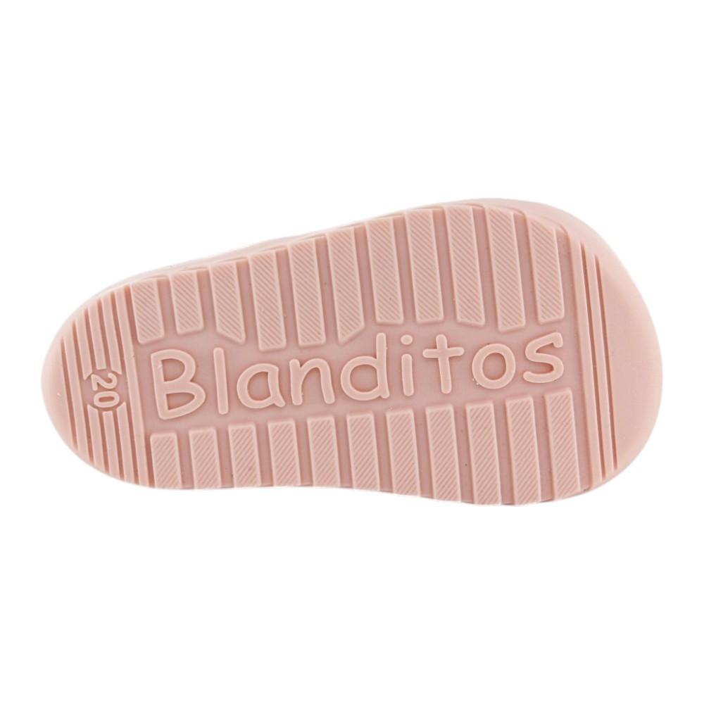 Sandalias respetuosas Blanditos Cuba Blanco-Rosa