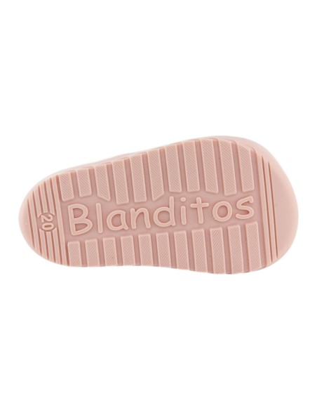 Sandalias respetuosas Blanditos Cuba Blanco-Rosa