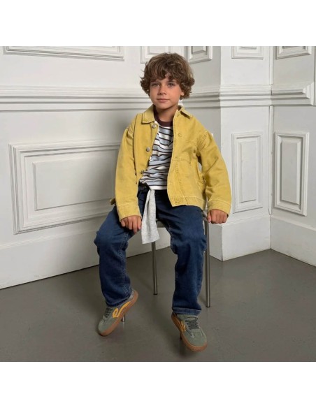 Zapatillas barefoot Lejan One Mineral Gray-Mustard