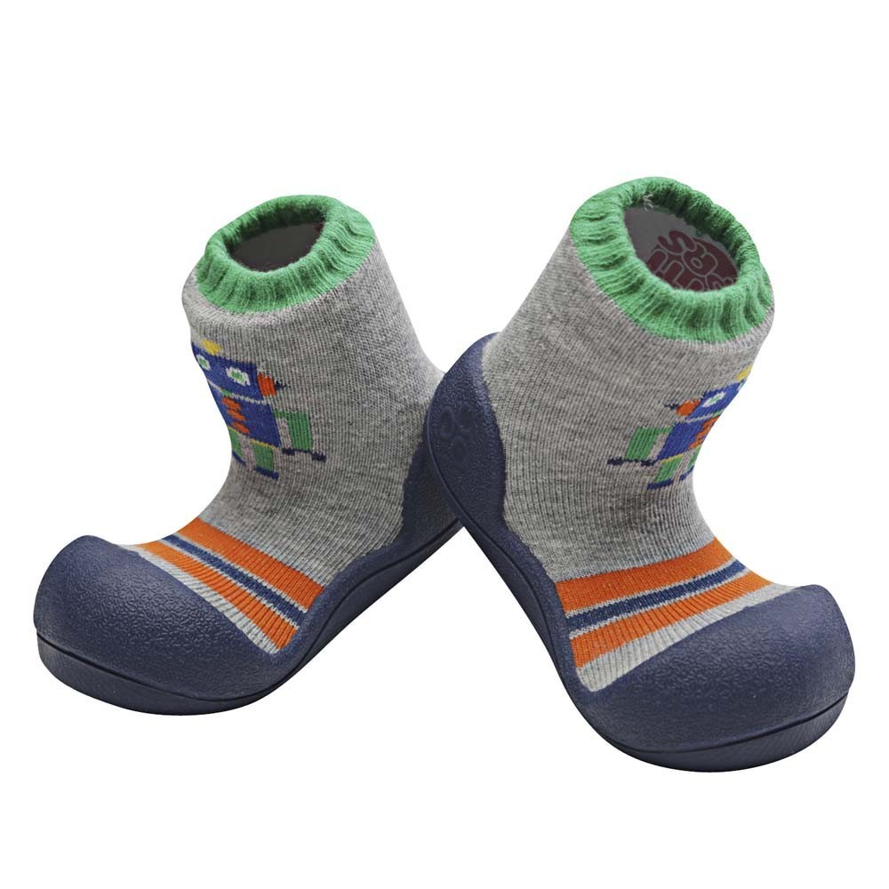 Zapatos Attipas Robot Gris-Azul