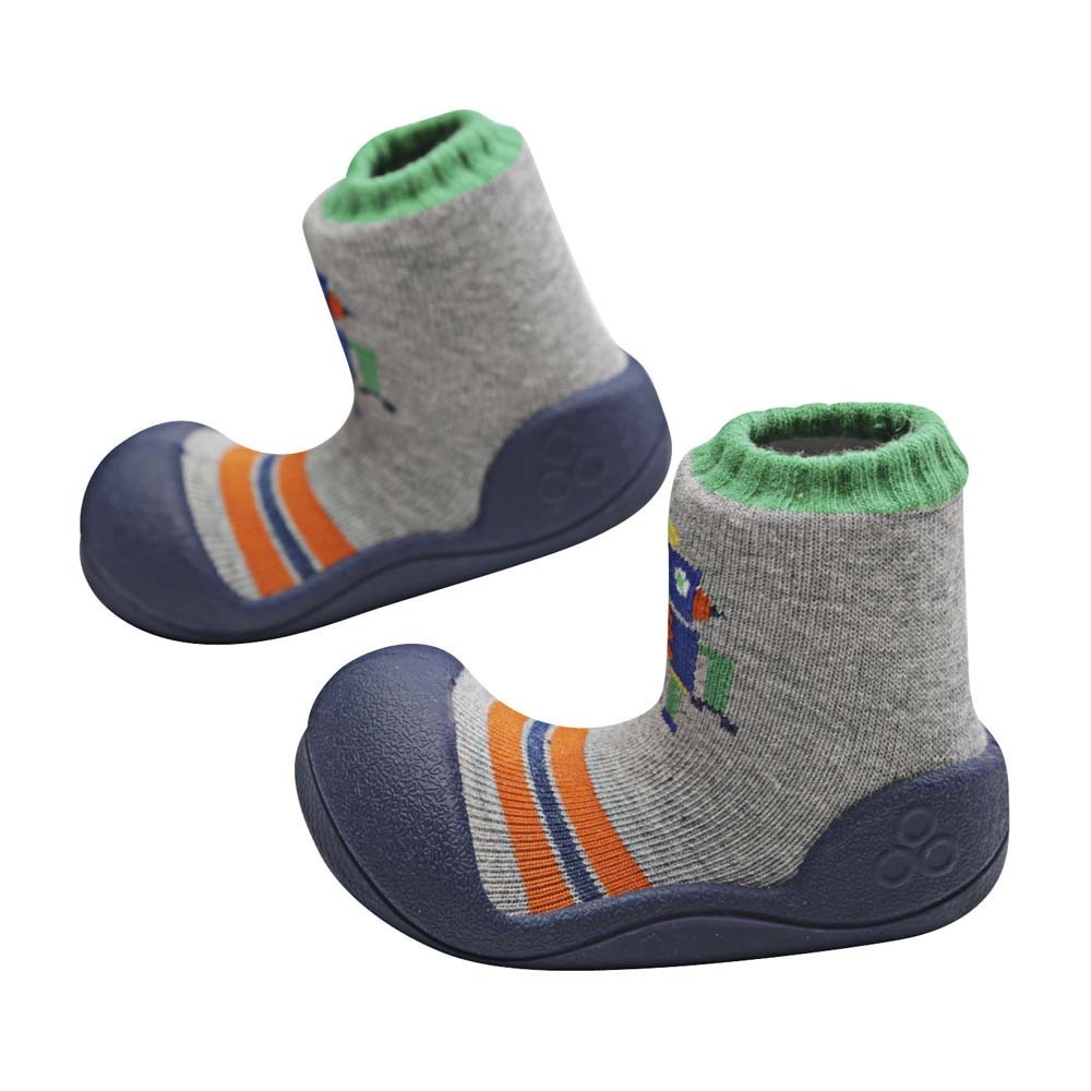 Zapatos Attipas Robot Gris-Azul