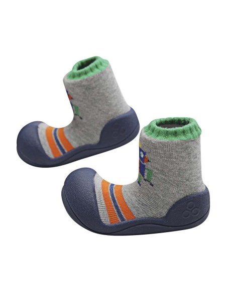 Zapatos Attipas Robot Gris-Azul