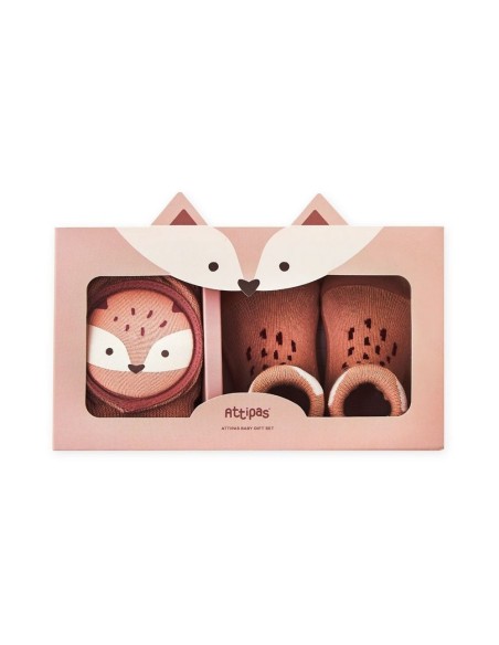 Set regalo Rodilleras+Attipas Fox Rosa