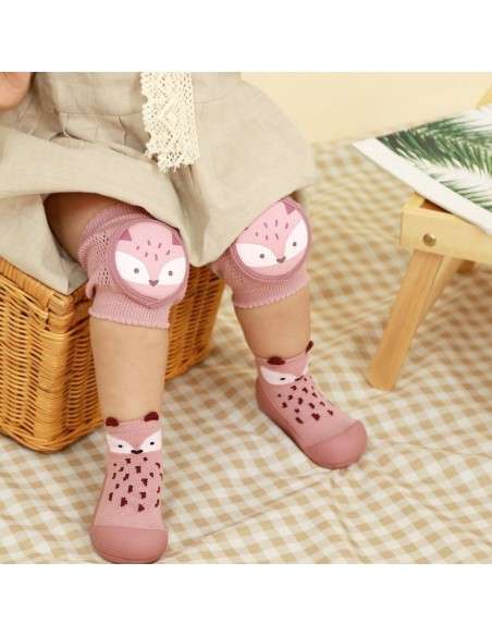 Set regalo Rodilleras+Attipas Fox Rosa
