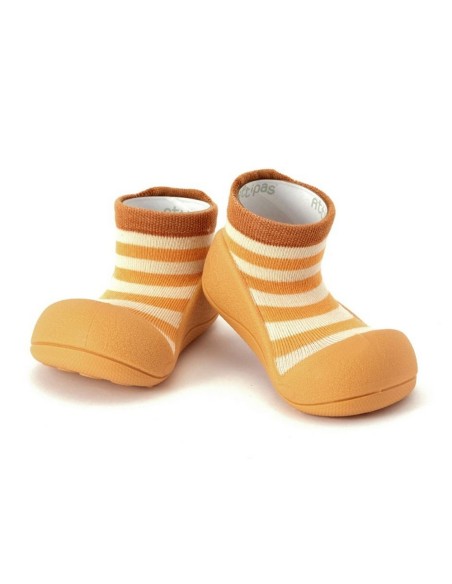 Zapatos Attipas Bambú Stripe Mostaza