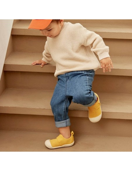Zapatillas Attipas Knit Sneaker Mostaza