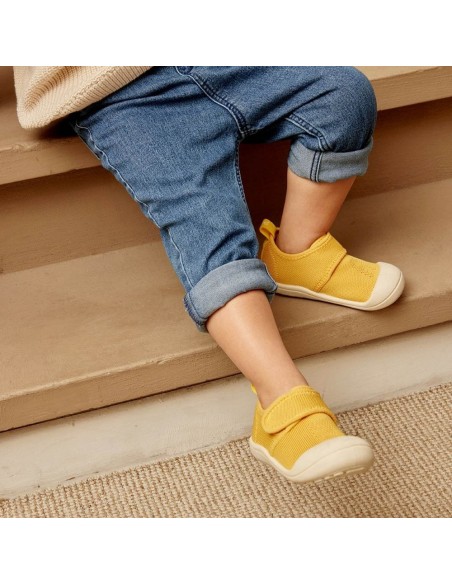 Zapatillas Attipas Knit Sneaker Mostaza