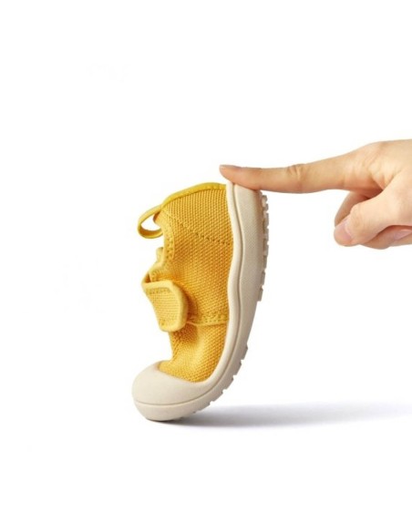 Zapatillas Attipas Knit Sneaker Mostaza