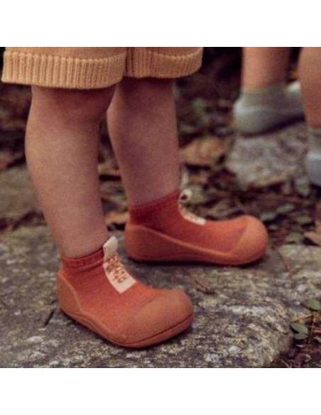 Zapatos respetuosos Attipas Attistrap Bambú Naranja