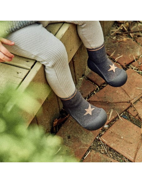 Zapatos resptuosos Attipas Shiny Star Gris
