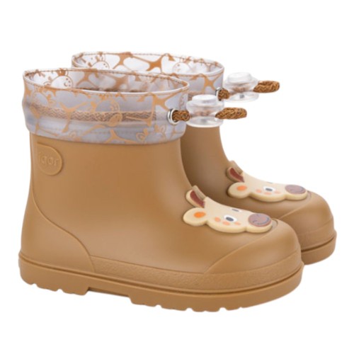Botas de agua barefoot Mendi Jirafa Mostaza 2