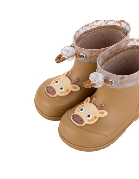 Botas de agua barefoot Mendi Jirafa Mostaza